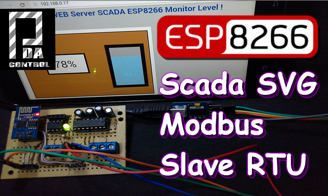 ESP8266 Scada SVG  Esclavo Modbus RTU Serial
