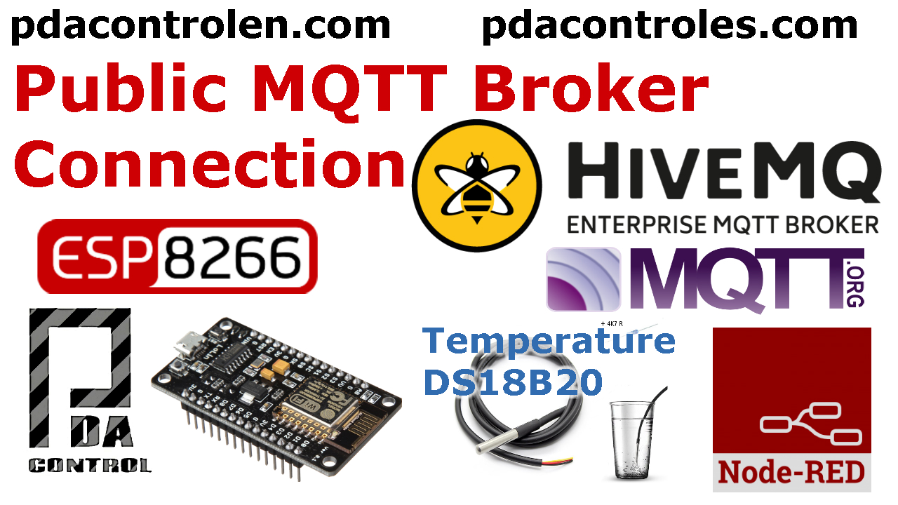 ESP8266 & Broker Publico MQTT HiveMQ & Node-RED