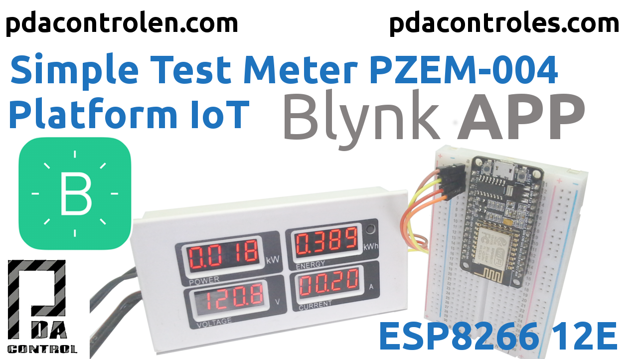 Medidor PZEM-004 + ESP8266 & Plataforma IoT Blynk App