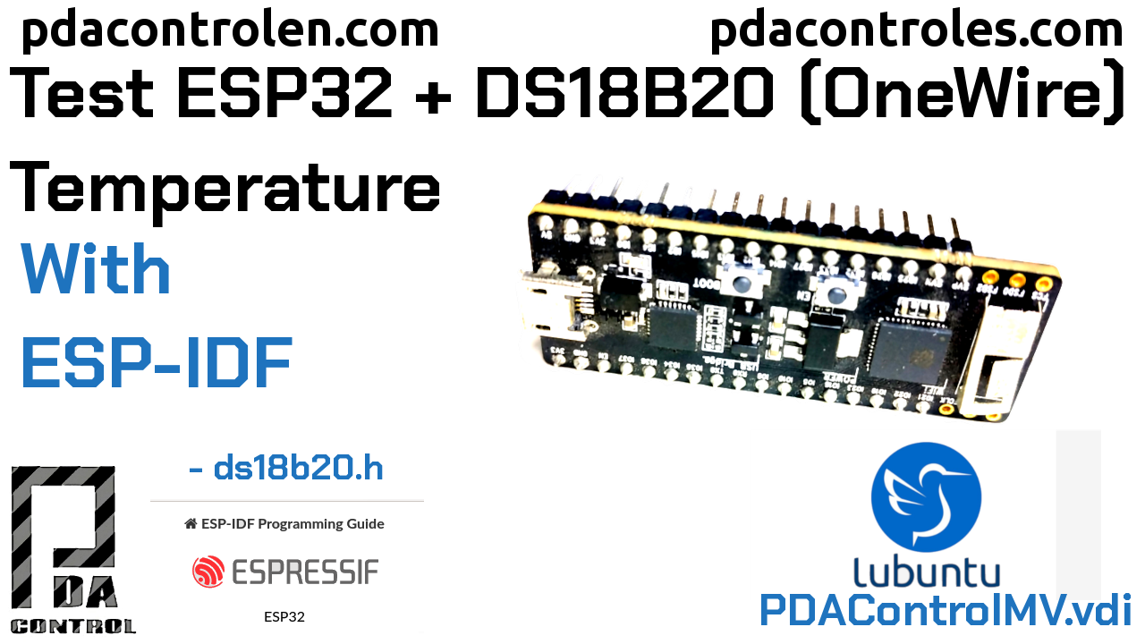 ESP32 & Sensor DS18B20 en ESP-IDF Temperatura (Onewire)